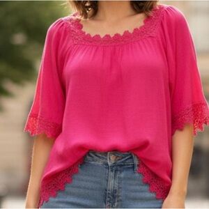 Zac & Rachel Crochet Blouse